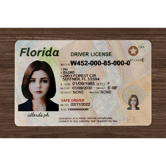 Florida Fake id front side